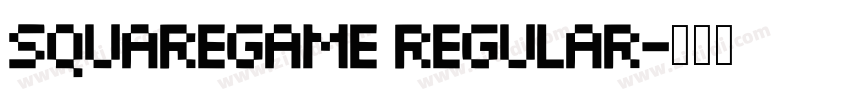 SquareGame Regular字体转换